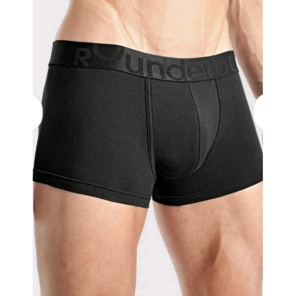 Rounderbum Basic Boxer Trunk Men's Size Small Padded Black